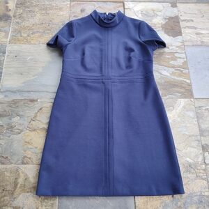 Tommy Hilfiger Blue Scuba Crepe Shift Dress Women Size 12 Navy Professional